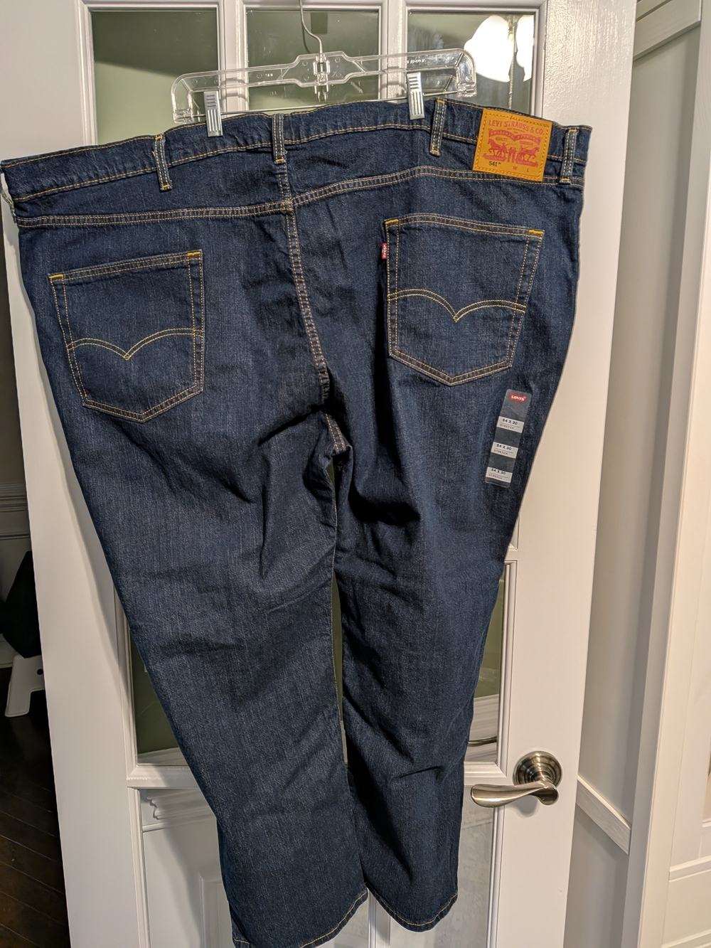 Levis 541 Athletic Taper Jeans Mens 54x30 Big and Tall Stretch Blue Denim NWT - Picture 2 of 5